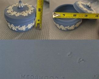 Wedgwood dish with lid                                                                          PRICE: $4                          