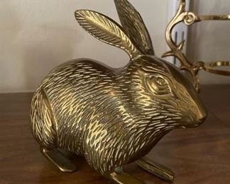 Brass rabbit figurine                                                                                  PRICE: $7