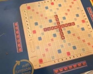 Scrabble with turntable!                                                                            PRICE: $8