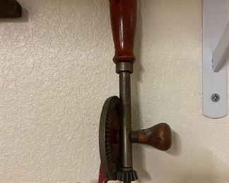 Antique hand drill                                                                                       PRICE: $20