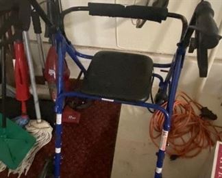 Rolling walker with seat                                                                            PRICE: $20 or best reasonable offer                                                                                   