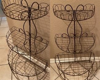 3 tier wire shelf           $15                                                                                  Measures 35 inches high