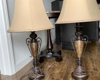 28Two Matching Table Lamps