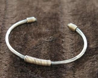 135James Avery Bracelet with Gold Wrap