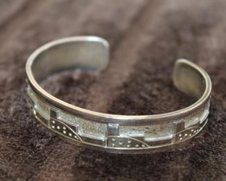 203Hopi Gilbert Vasquez Signed Bracelet