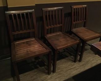 3 of 12 Teak Chairs that go with Teak Table