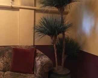 1 of 2  Faux Palms - approx. 7 ft.