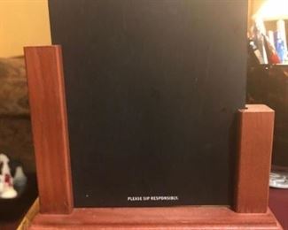 6 mini  chalk menu boards with stand. Priced as a lot.