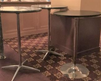 Pedestal Standing Bar Tables - Lot of 3