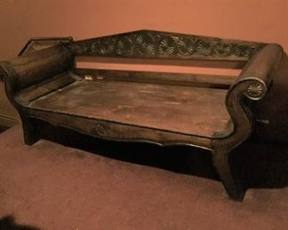 Vintage Indonesian Day Bed shown without cushions.