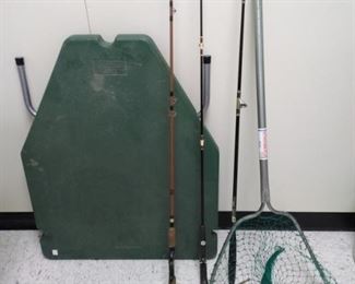 Fishing Lot Cleaning Table Net and Rods