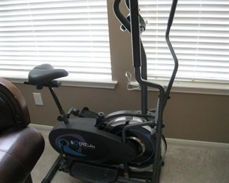 Body Rider 2-in-1 Elliptical Trainer with Air Resistance System, Adjustable Levels and Easy Computer