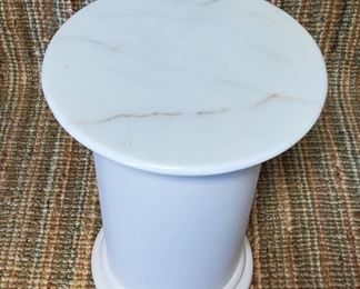White  Marble Top Pedistal