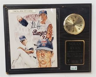 Nolan Ryan Auctographed Picture