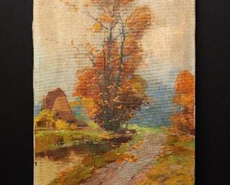 Oil on canvas by J. Urban