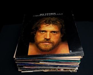 Joe Cocker sold but 3 milk crates of records are still available.