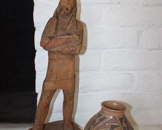 Large carved Indian Antique