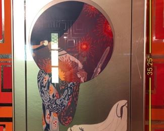 Item 34: Erté Serigraph "Nature's Vanity".  $275 Excellent condition. Edition/print number unknown, may be on back of print, inside frame. Excellent condition
