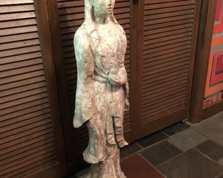 Item 54: Cast Metal Quan Yin Statue $245 Excellent condition.