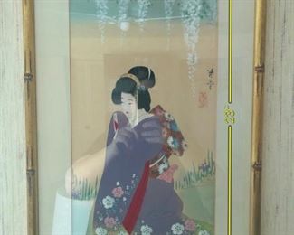 ITEM 77: Japanese geisha in lavender kimono $28