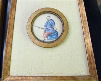 ITEM 79: Small Chinese painting on parchement $28