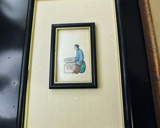 ITEM 80: Small Chinese painting on parchment $28
