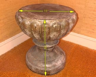 ITEM 95: Cast stone pedestal $28