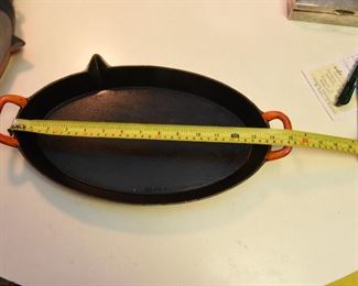 ITEM 101: Enameled cast iron roasting pan Large $25 Made in Belgium