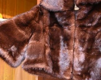ITEM 113: Vintage Mink Bolero Jacket $195 Small size - maybe 4 or 6. Excellent condition