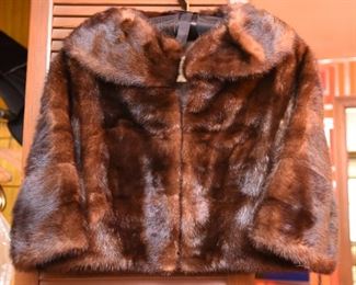 ITEM 113: Vintage Mink Bolero Jacket $195 Small size - maybe 4 or 6. Excellent condition