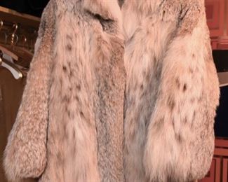 ITEM 114: Vintage Lynx Fur Coat $245 Small size - maybe 4 or 6. Excellent condition