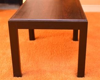 ITEM 116: Rosewood side table $35 Very good condition. 21" long, 14" tall, 14" wide.