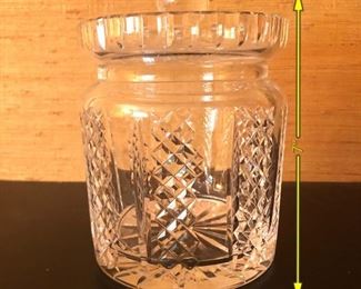 ITEM 90: Glass biscuit jar. $12 Unmarked