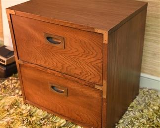 ITEM 125: Vintage Campaign Nightstand $65 Only one available