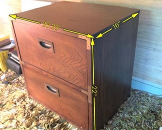 ITEM 125: Vintage Campaign Nightstand $65 Only one available