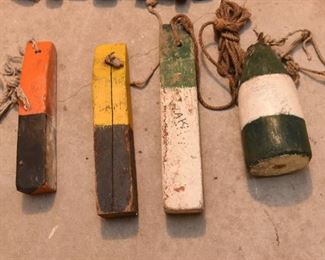 ITEM 133: Lot of 4 Wood Buoys $45