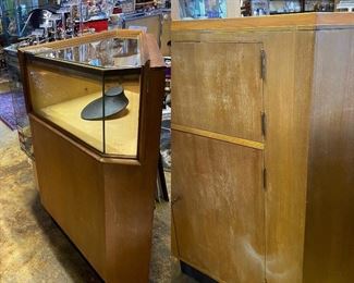 Corner Display Cabinet with storage underneath 