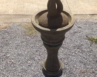 New never used Stained Concrete Fountainette with pump