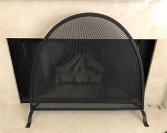 Hand Forged Iron Arched Fireplace 🔥  Screen