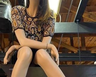 Sitting Female Mannequin 