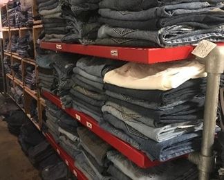 Several Hundred pairs of Vintage High End Designer Jeans