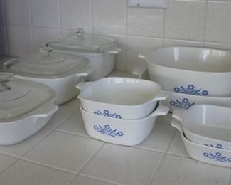 #9 lot corning ware baking casserole dishes $30.00