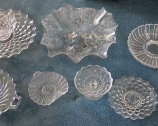 #17 Lot glass with American Fostoria pieces $30.00