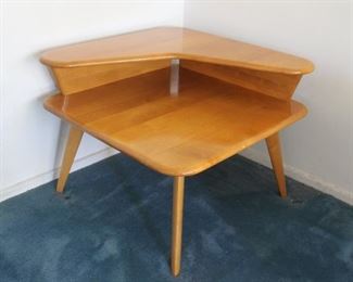 #24 Heywood Wakefield corner table  $150.00
