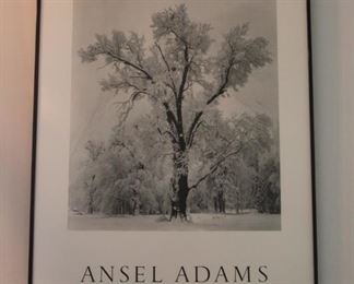 #37 Ansel Adams framed poster $20.00