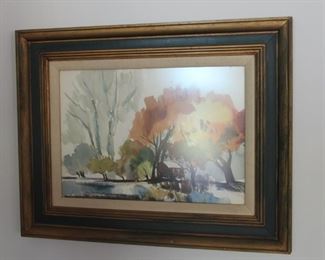 #38 Don Garner Watercolor Decorative $50.00