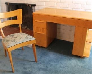 #48 Heywood Wakefield desk with dogbone chair $400.00