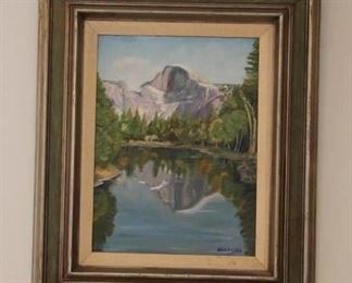 #63 Nancy Earl Mountain scene 24” X 20”   $30.00 