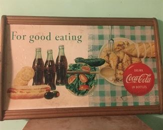 Vintage Drink Coke Sign , 2 sided