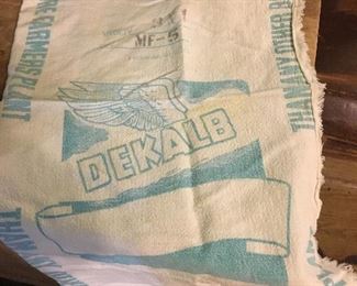 DeKalb feed sacks & others
